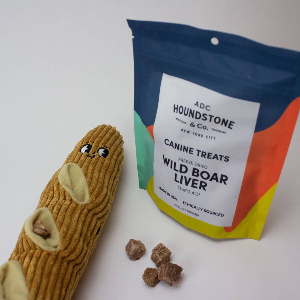 ADC Houndstone & Co. - Wholesale Pet Plush Toy - Dog - Houndstone Baguette Plush Interactive Dog Toy for Enrichment2