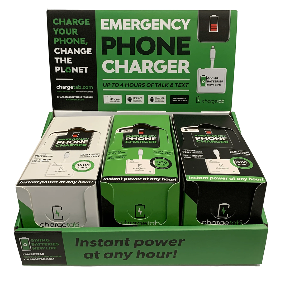 Meezy - Wholesale Portable Charger - ChargeTab Upcycled Powerbank - 2900mAh Mobile USB C Charger0