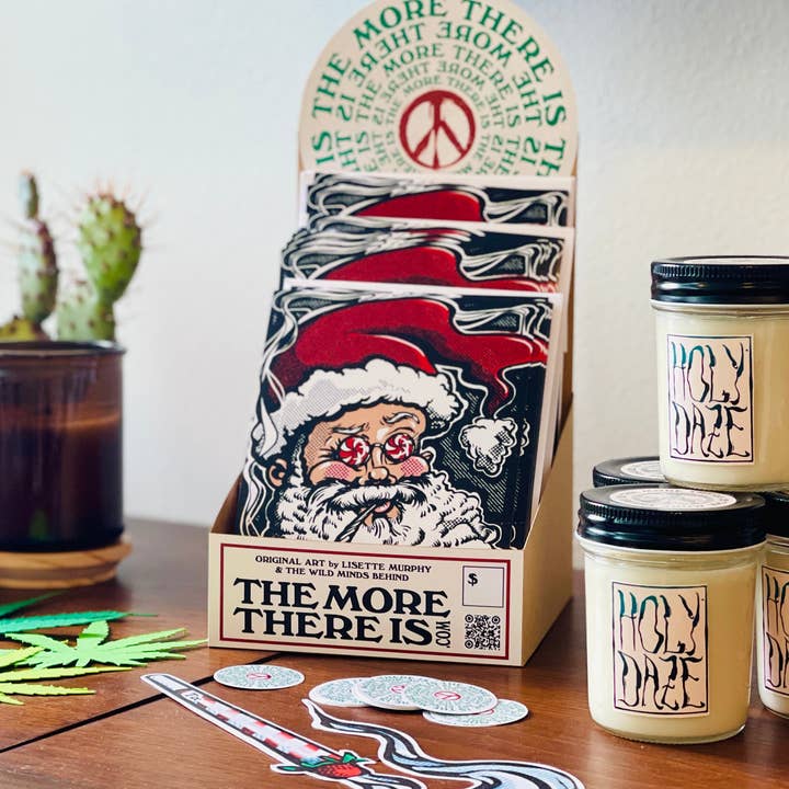 The More There Is – wholesale Christmas card – “Silly Santa” Stoner Christmas Card