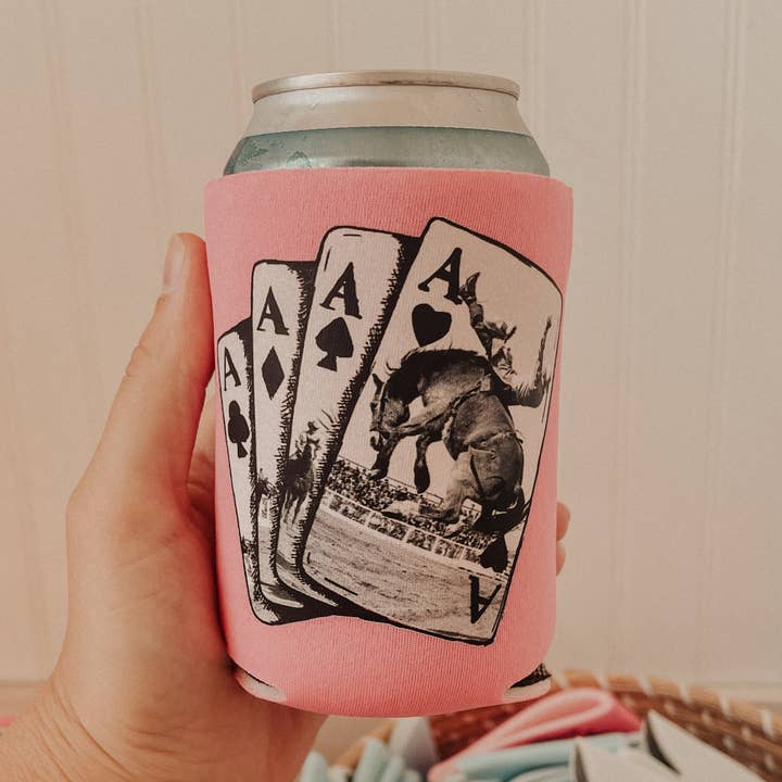 Rustic Runaway LLC - Vente Housses de boisson - Refroidisseur de canettes Western Rodeo Cards0