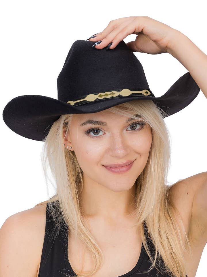 Genieteter Gürtel Schneider Kunstwildleder Cowboyhut für den Großhandel von Cap Zone