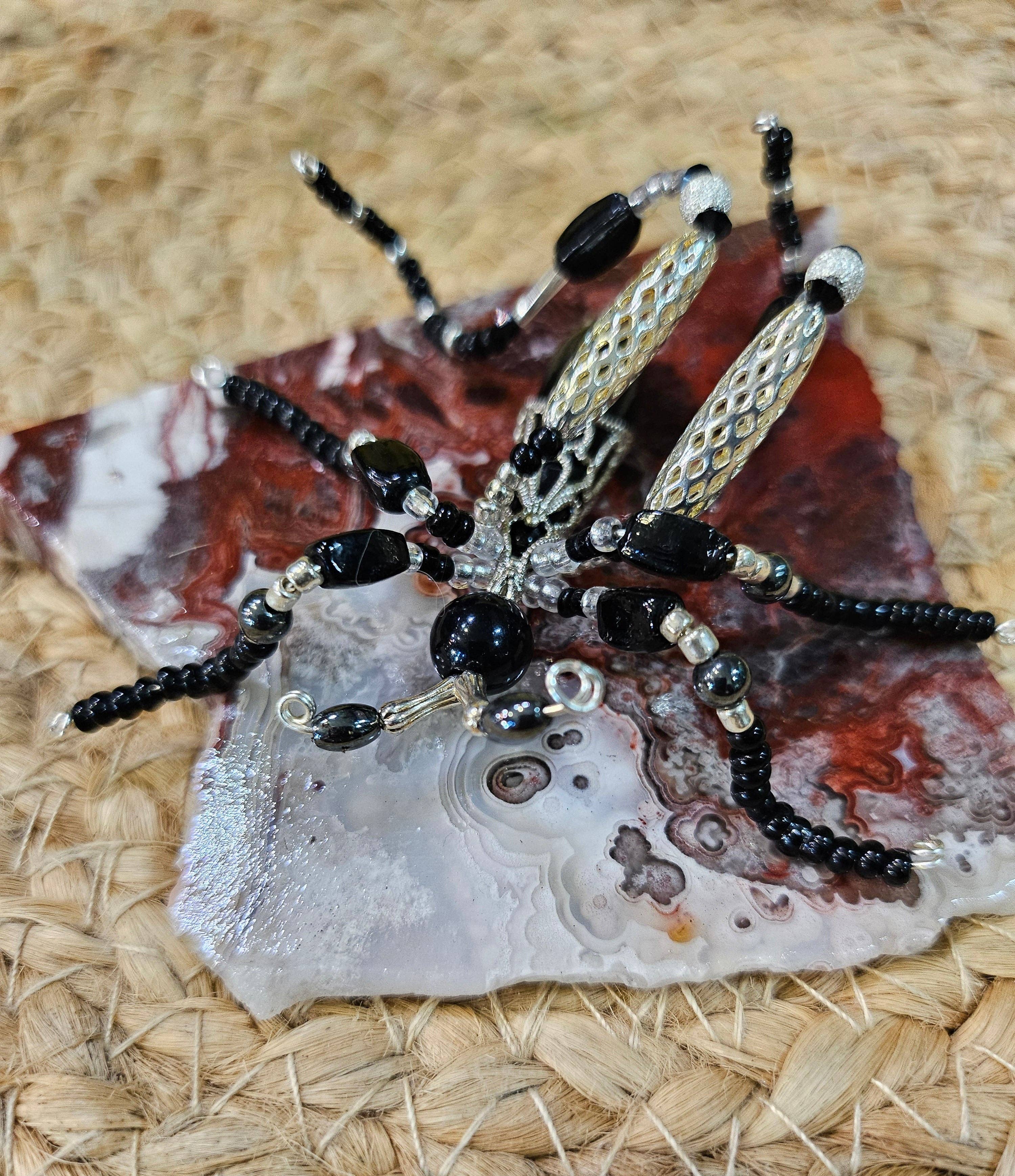 Jungle Relics - Wholesale Sculpture - Jeweled Insect and Creature Art: Small Stone and Bead Sculptures on Semi-Precious Stone7