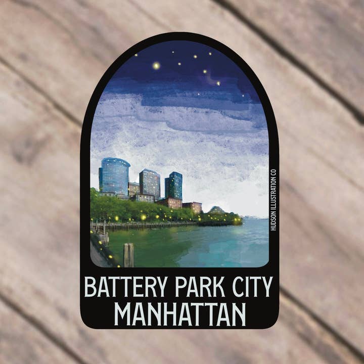 Battery Park City New York City Sticker/Magnet/Print/Postcard for wholesale by About Town Co