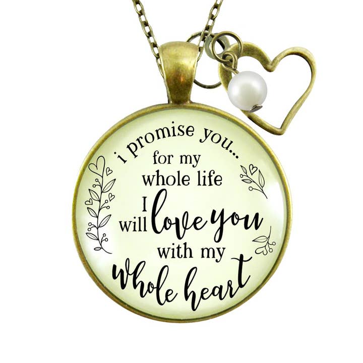 Love Wife Necklace Promise Whole Life Gift from Husband ^ for wholesale by Gutsy Goodness