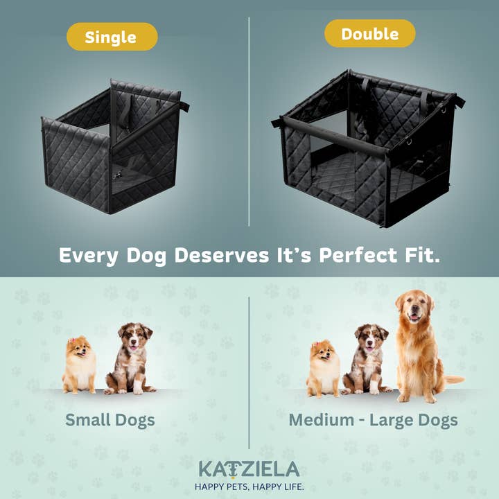 Katziela - Wholesale Pet Carrier - Dog - Katziela Single Dog Back Seat Cover Waterproof Quilted 6