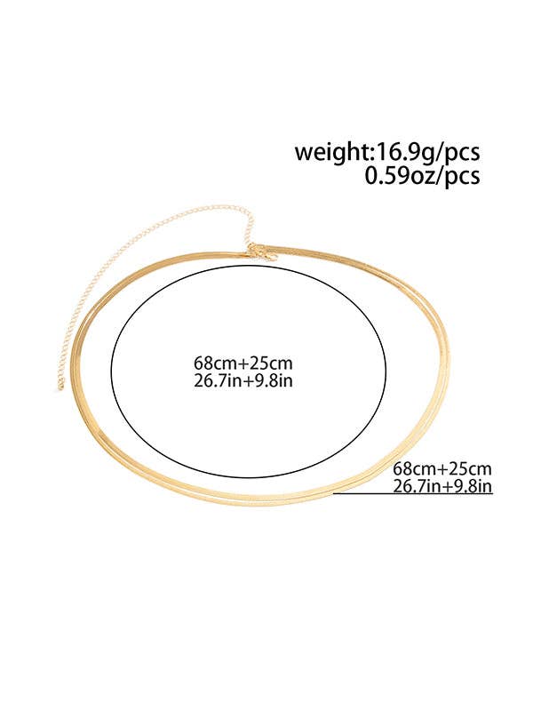 Sheer Trend - Wholesale Face/Body Chain - Solid Color Waist Chain Accessories10