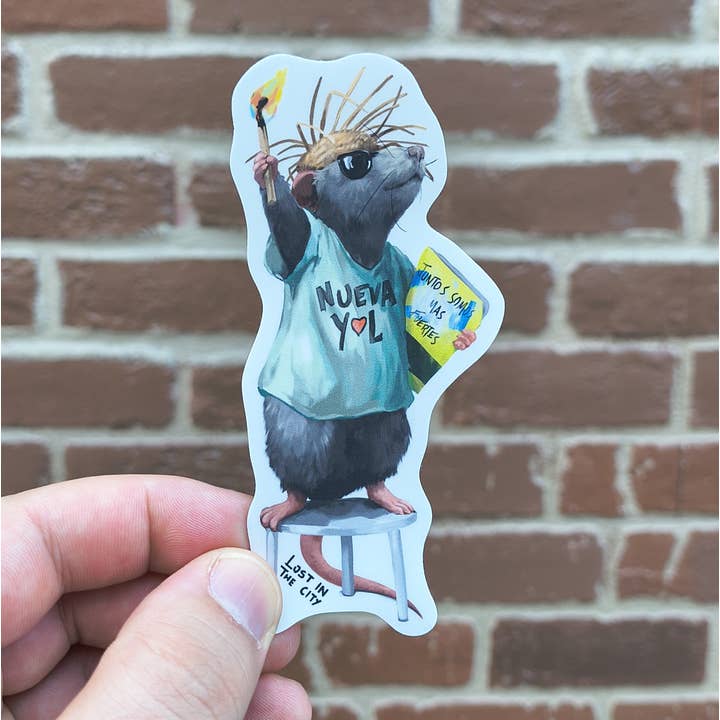 Autocollant de Rat Nuevayol | Perdu dans la Ville pour la vente par Santi of all Trades