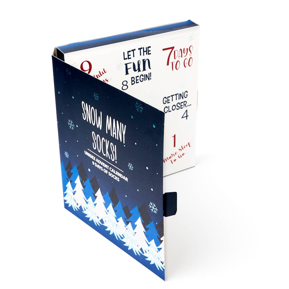 Urban Eccentric - Wholesale Socks - Unisex - CLEARANCE Unisex 9 Day Advent Calendar Socks Gift Set1