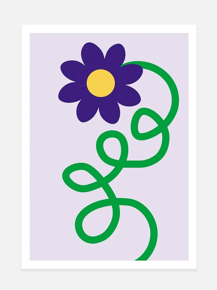 Spiral Daisy Print for wholesale by Noonstead