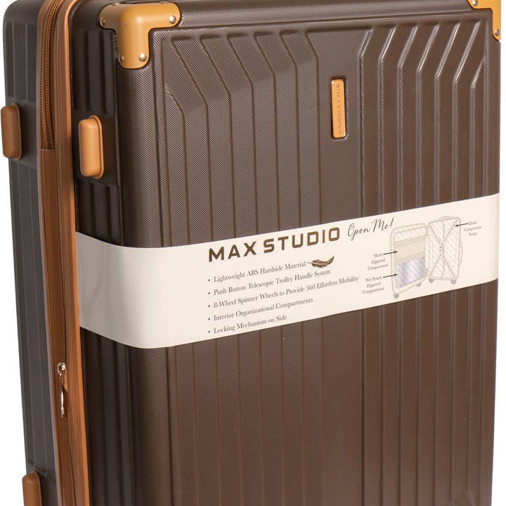 Magid - Wholesale Luggage - Max Studio The Edin ABS 3-Piece Luggage Set