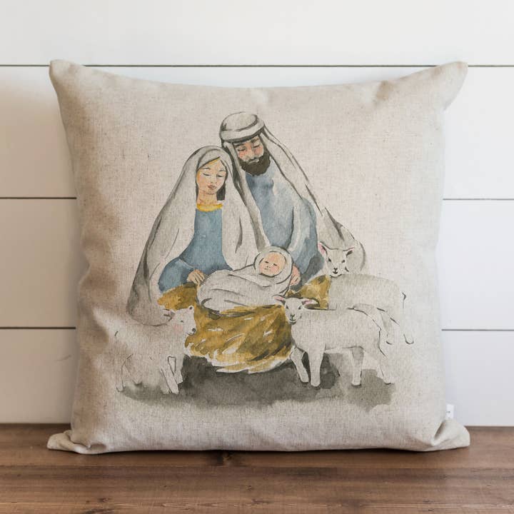 Away In A Manger Pillow Cover for wholesale by Porter Lane Home