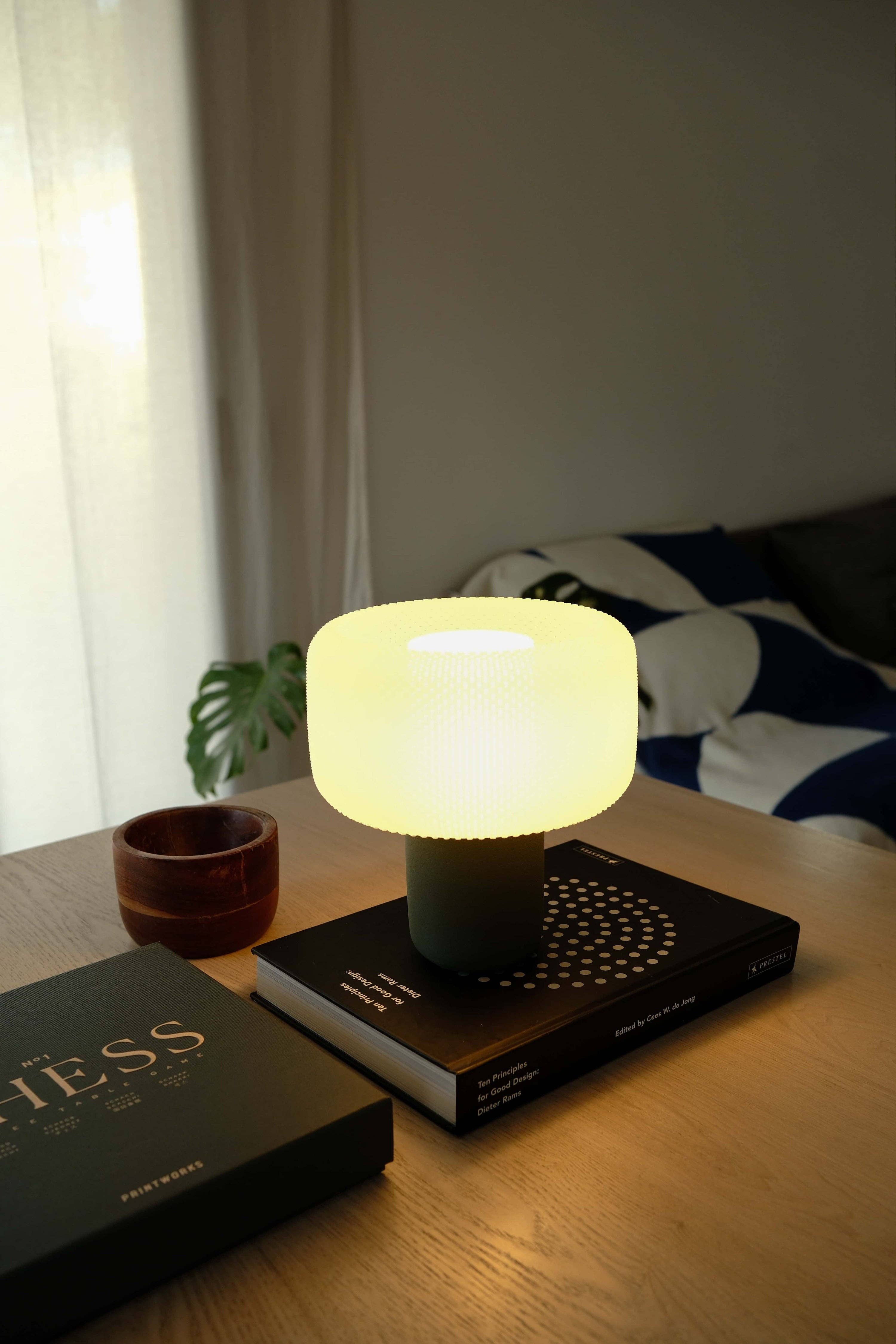 Mushroom Lamp – Green - Modern and Sustainable design for wholesale on Faire2