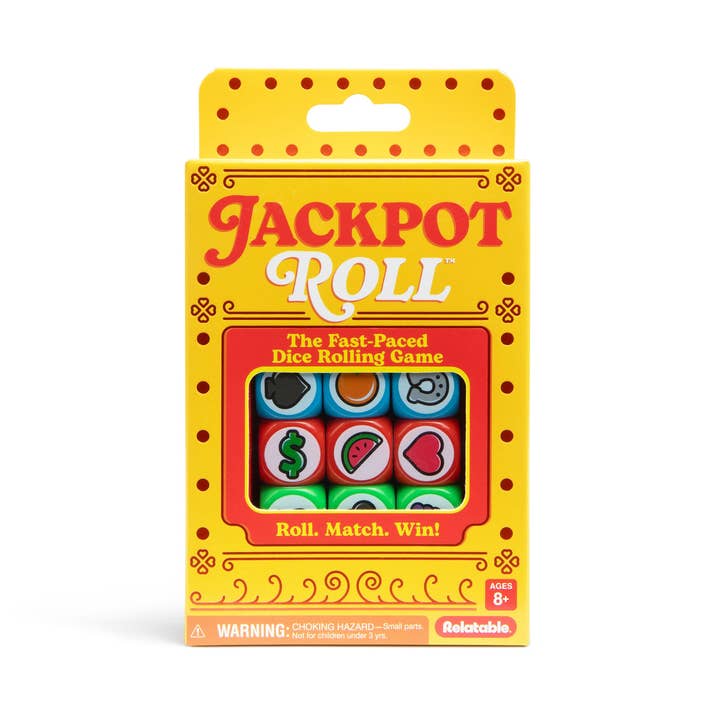 Jackpot Roll by Relatable – Fast-Paced Casino Dice Game for Adults and Family Game Night, Fun Travel Game with Cards, Dice, and Betting Tokens for wholesale by What Do You Meme