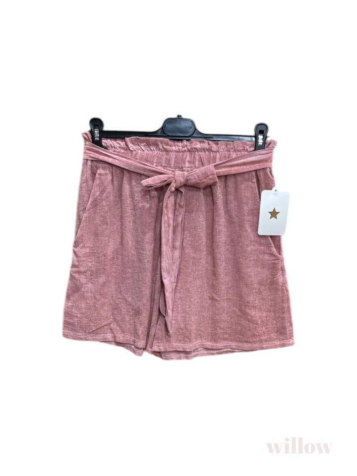 Faded cotton shorts for wholesale by Moonsun