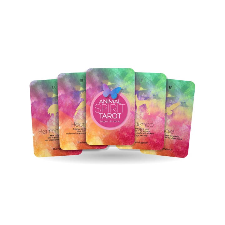 IBIZA TAROT – wholesale Tarot-kort – Djurens Ande Tarotkortlek - Stora Arkanan 22 Kraftdjur