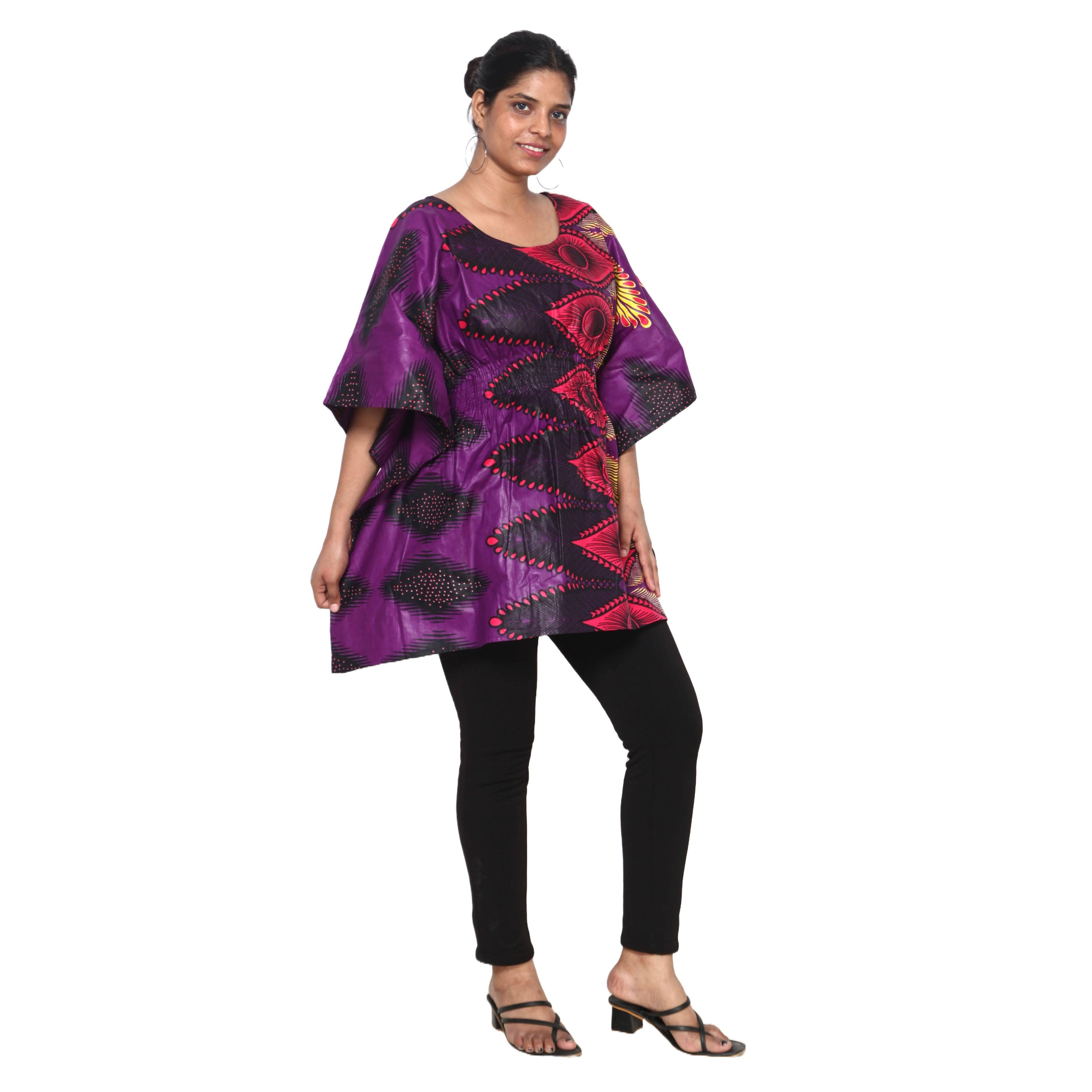 African Stars - Wholesale Kaftan - Women's - Women's Half Kaftan With Elastic Waist -- FI-P1446