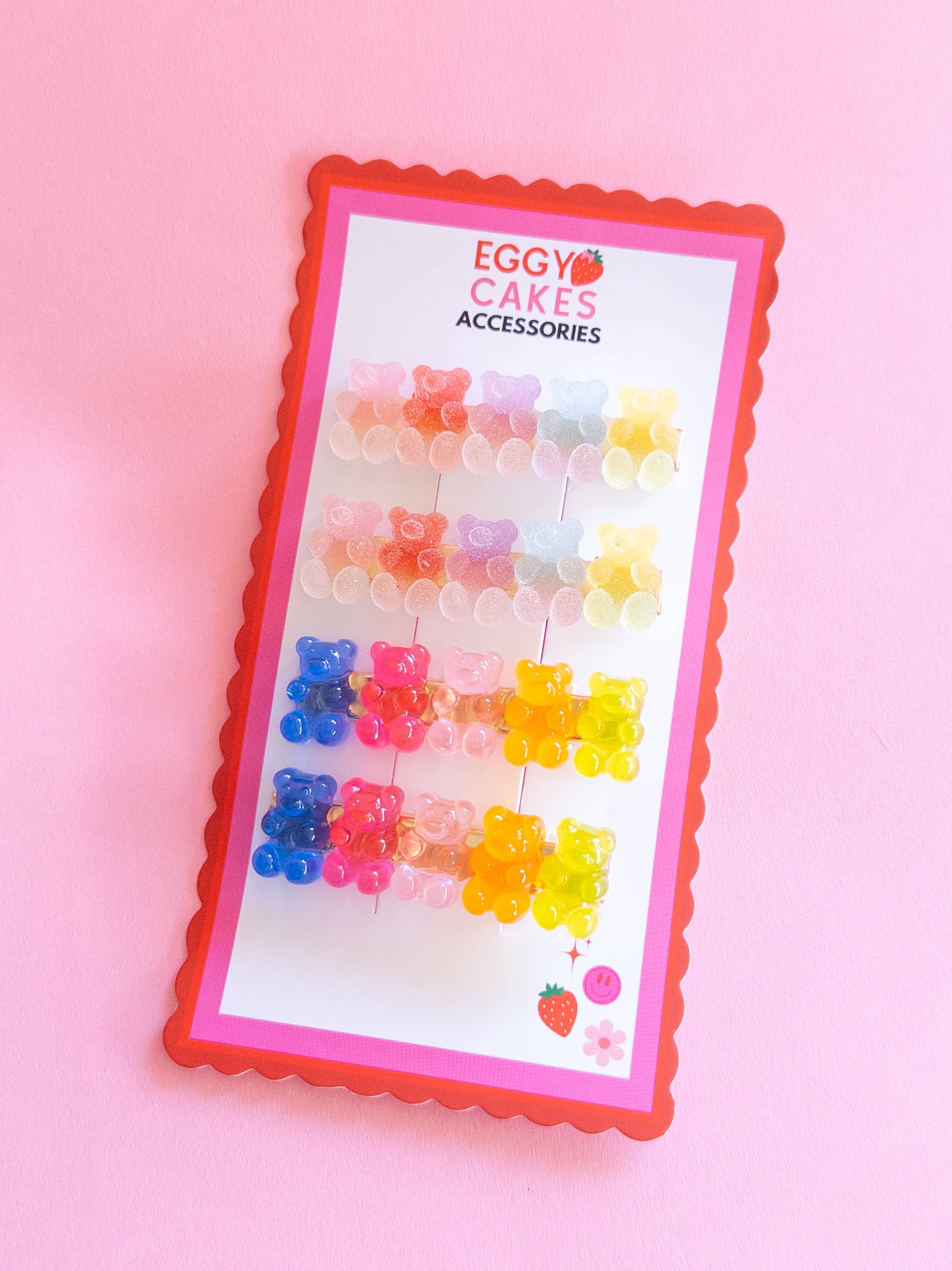 Eggy Cakes - Wholesale Hair clip – Child - Gummy Bear Hair Clips