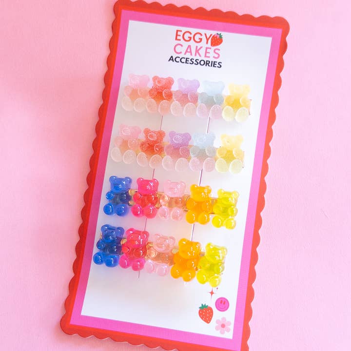 Eggy Cakes – wholesale Hair clip – Child – Gummy Bear Hair Clips