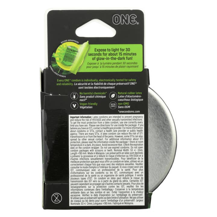 ONE® Condoms - Wholesale Contraceptive/Condom - Glowing Pleasures™ Condoms2