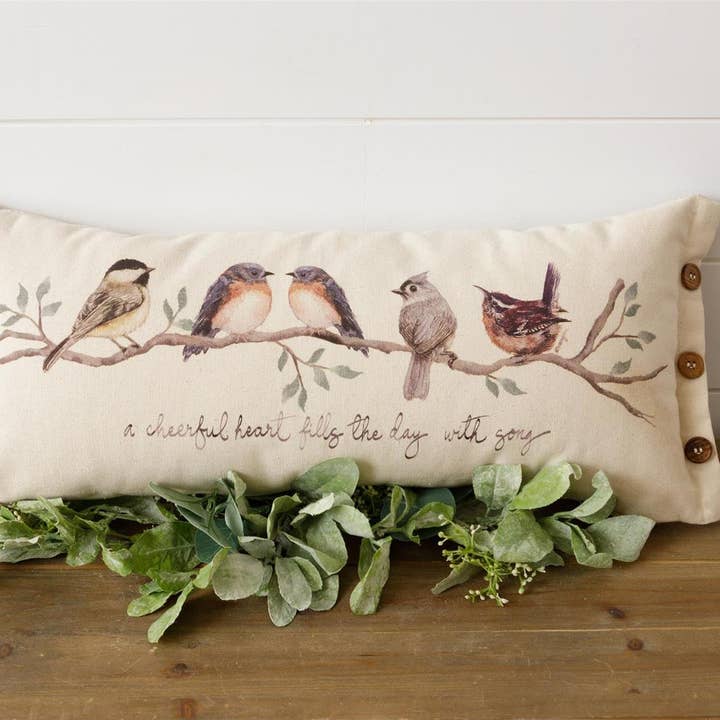 Audrey's Home & Gift - Wholesale Throw/Decorative Pillow - Pillow - Birds On Branch (Pk/02)