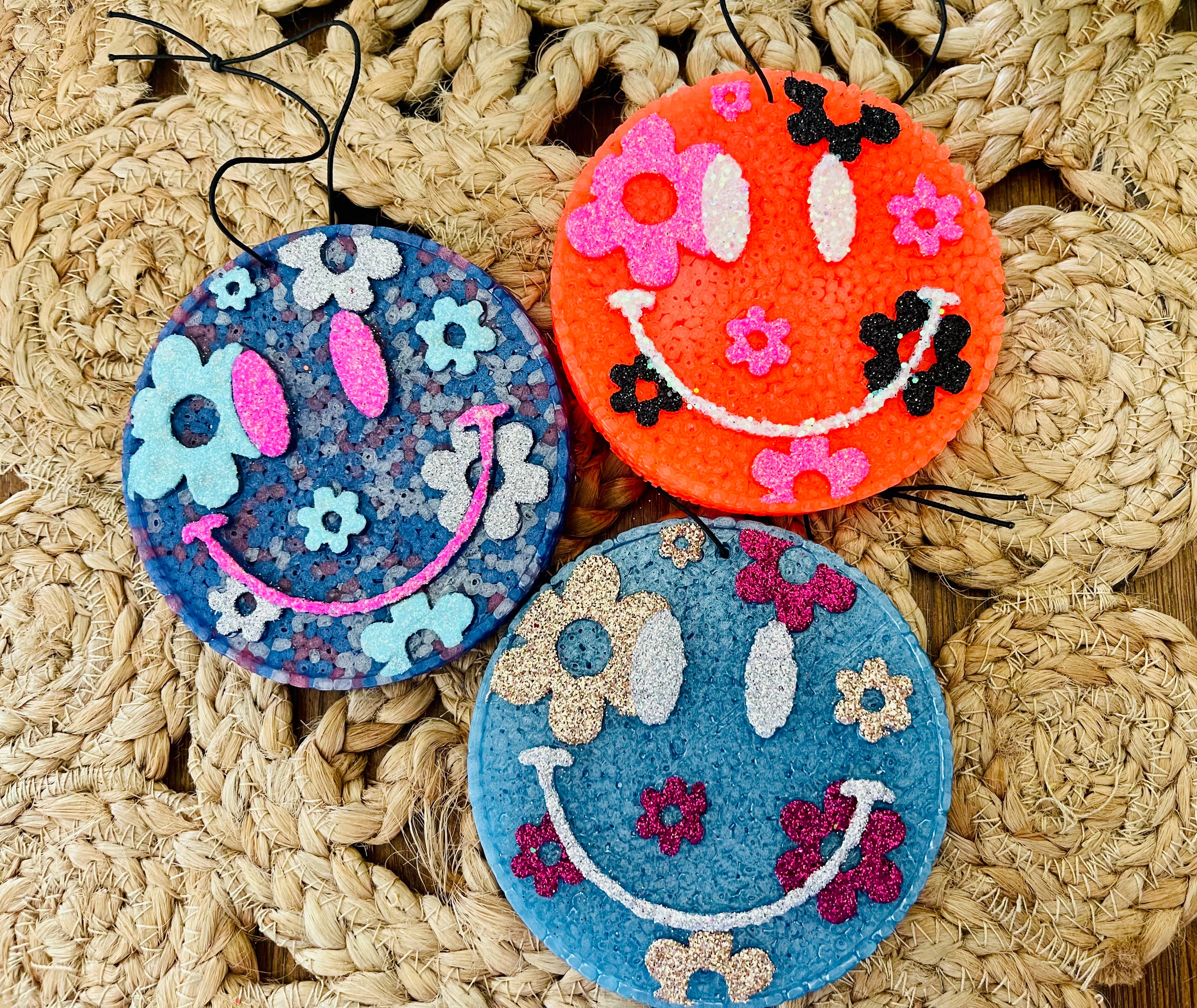 Stay Fresh’ies Air Fresheners - Wholesale Car Freshener - Women's - Flower Happy Face Car Freshie 8