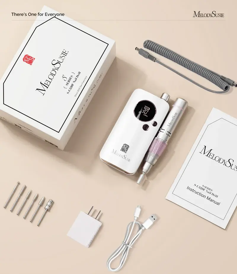 MELODYSUSIE – wholesale Electronic skincare device – SC320F Rechargeable Nail Drill 30000RPM5