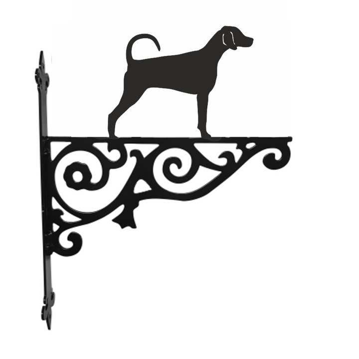 Doberman Ornamental Hanging Bracket for wholesale by Steel Images