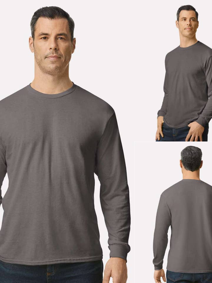 MYES BULK APPAREL - Wholesale T-Shirt - Unisex - Gildan Unisex Soft Heavy Cotton Long Sleeve Tee 3