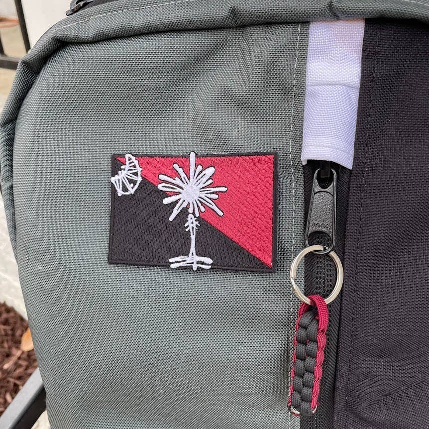 Rybo Shop - Wholesale Patch - South Carolina Garnet and Black State Flag Iron-On Patch1