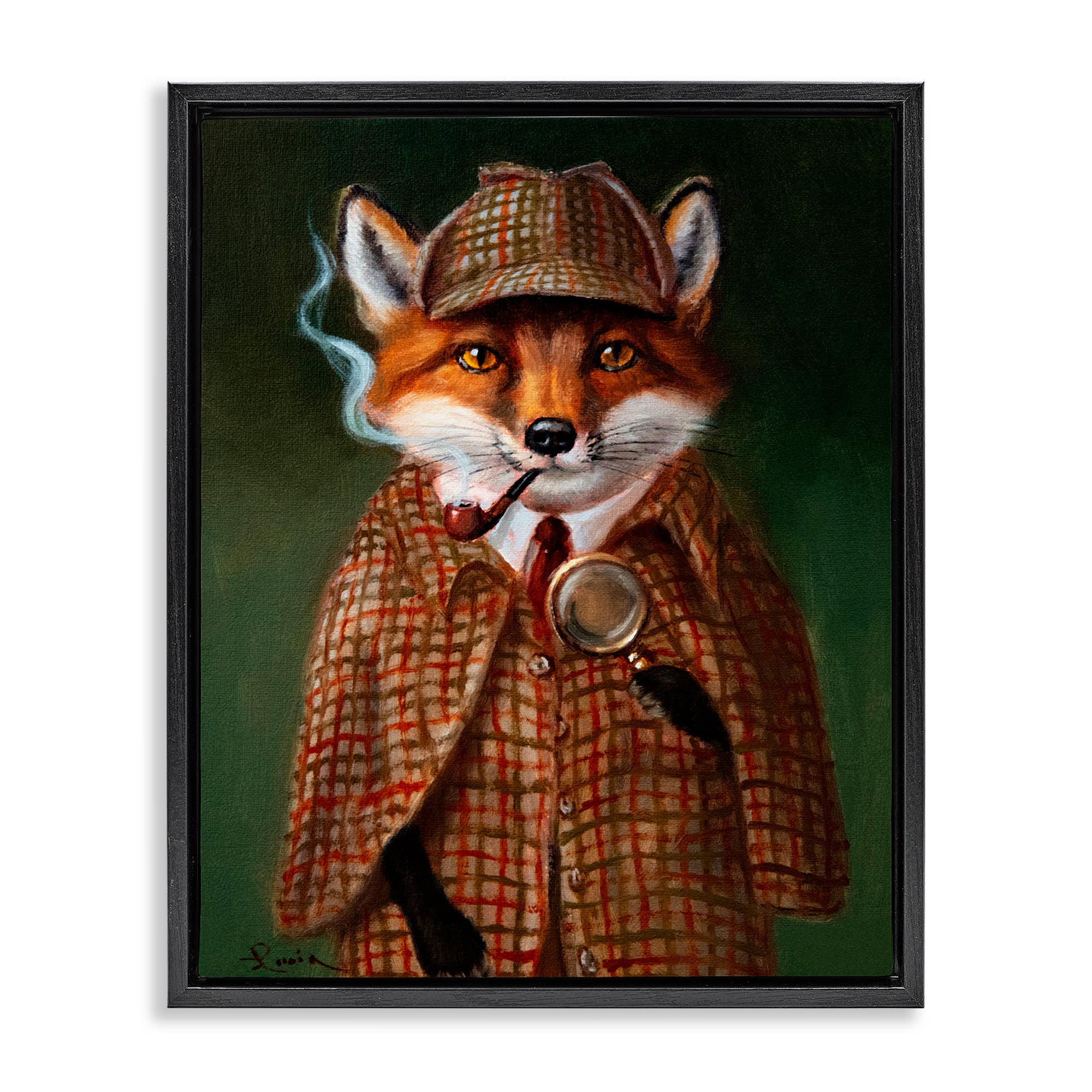 Stupell Industries - Wholesale Wall Sign - Detective Fox with Pipe - Framed Wall Art22