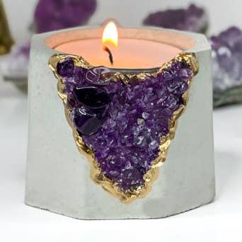 Ametist ljusstake, Crystal Candle för wholesale av Planters Made in the USA