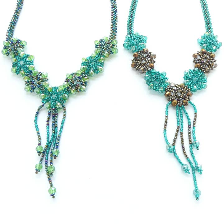 DIAMANTI DESIGNS - Wholesale Beaded/Pearl Necklace - Snowflake Necklace - Assorted Colors8