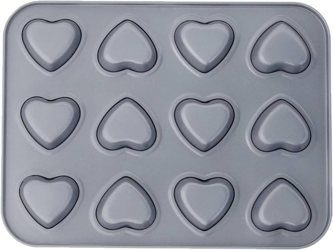 Fox Run Brands - Wholesale Cupcake/Muffin Pan - Fox Run Mini Heart Muffin Pan, 12-Cup, 9.5” x 7.25”4