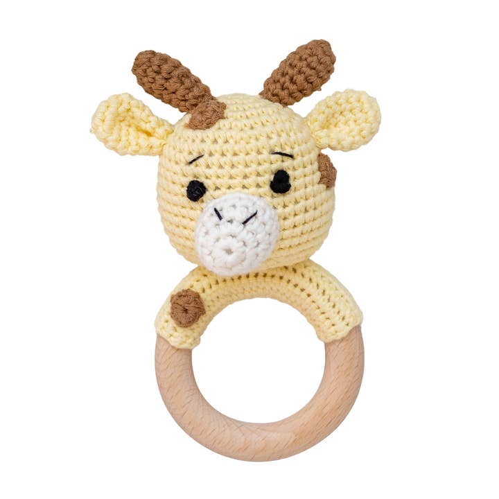 Wonderjoys Baby Co - Wholesale Handheld Rattle - Baby - Animal Hand Crochet Rattles - Classic Collection