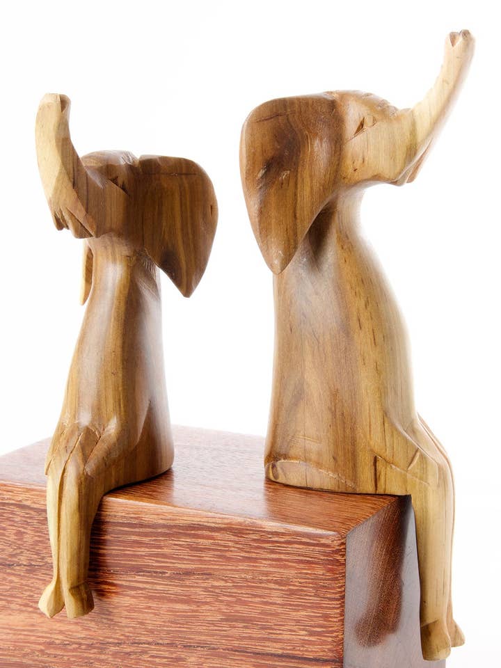 Kenyan Jacaranda Ledge Lounger Elephants for wholesale by Swahili | AFRICAN MODERN