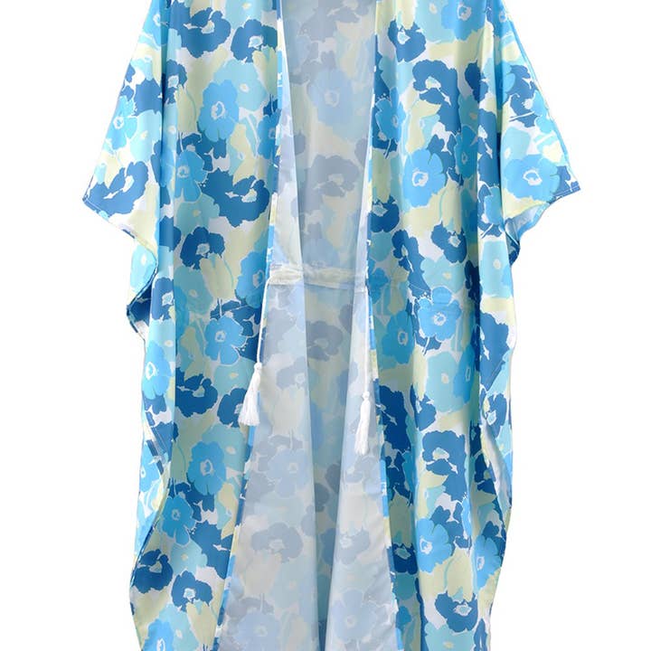 Floral Print Kimono for wholesale by Collections by Fame Accessories