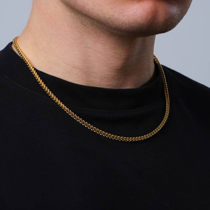 18K Gold Franco Chain (4MM) for wholesale on Faire1