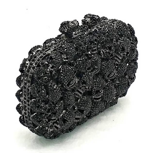 SIBYLLADELPHICA - Wholesale Clutch Bag - Women's - Funky Skulls & Crystals Clutch "Paloma"1