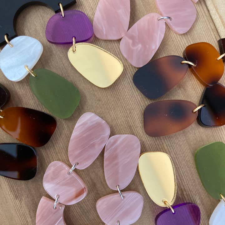 The Lost & Found - Wholesale Dangle Earrings - Arch Rival Earrings "Tortoise Shell"3