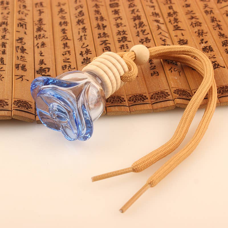 Candles Meta – Ambientador para carro – Unissexo por atacado – Purificador de ar colorido em forma de rosa para carro pendurado em garrafa vazia6