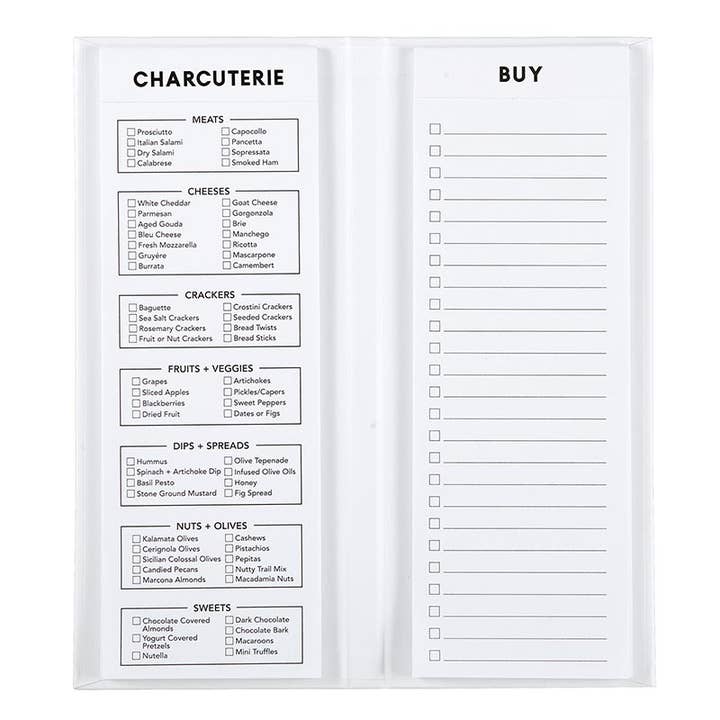 Santa Barbara Design Studio by Creative Brands - Wholesale Notepad - Charcuterie List Pad - White