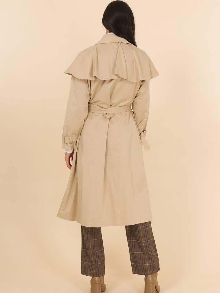 Daphnea - Wholesale Trench Coat - Women's - 3836 PANELLED TRENCH COAT3