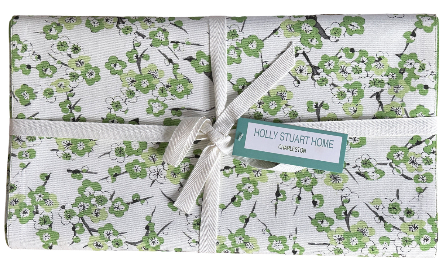 Holly Stuart Home – wholesale Table runner – BLOSSOM TABLE RUNNER GREEN0
