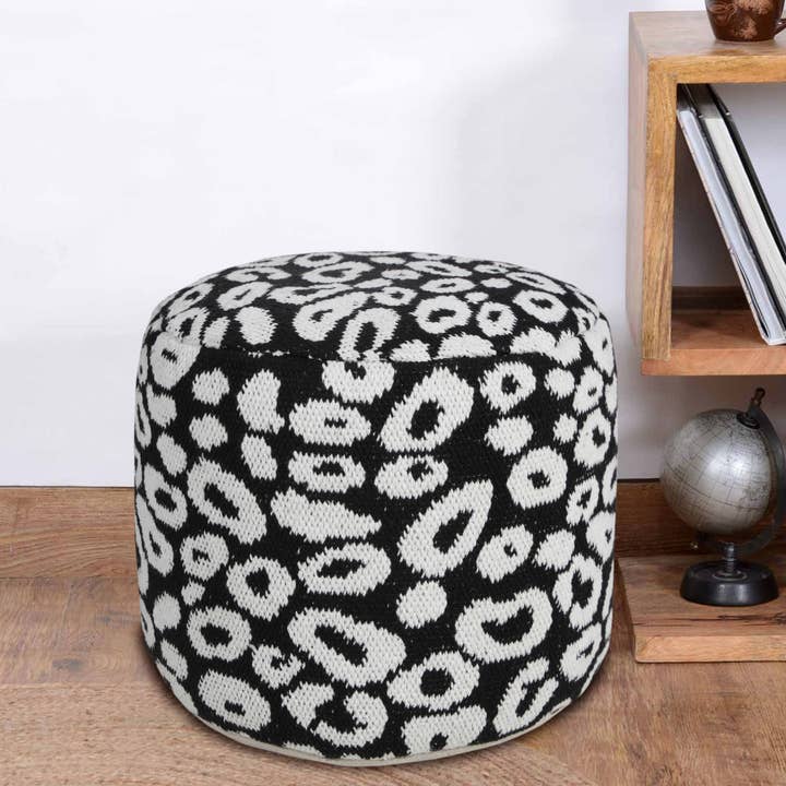 LR Home - Vente Pouf - Pouf Pouf Moderne à Imprimé Léopard