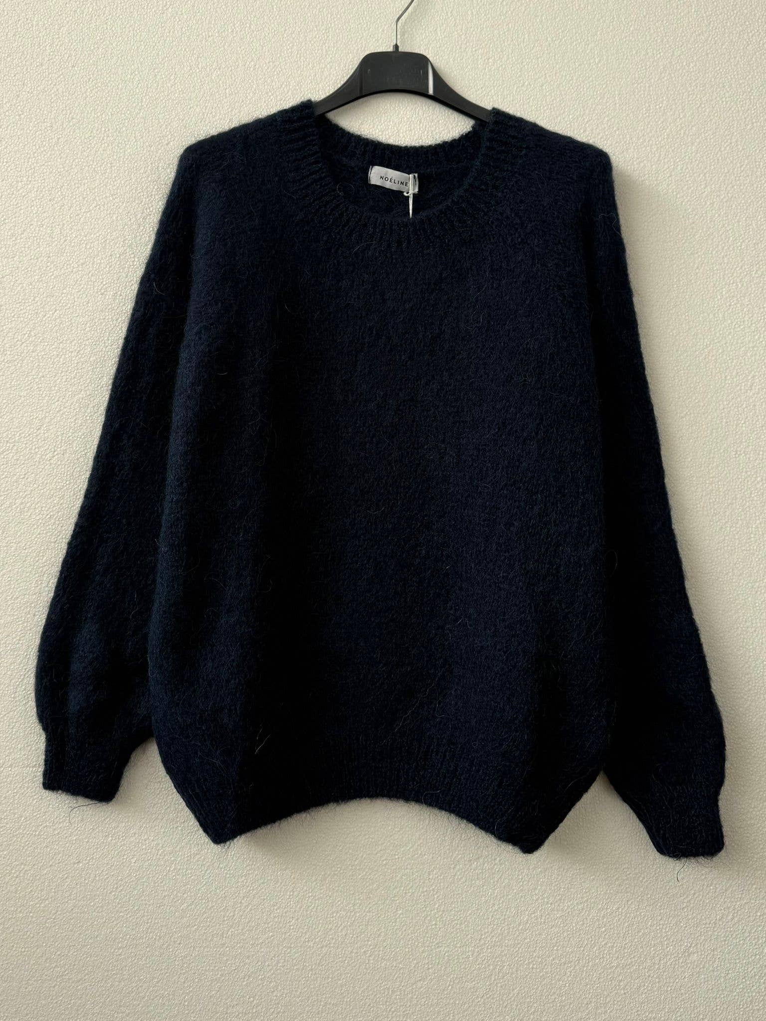 NOELINE - Wholesale Knit Sweater - Women's - Round neck sweater 50% alpaca 18196