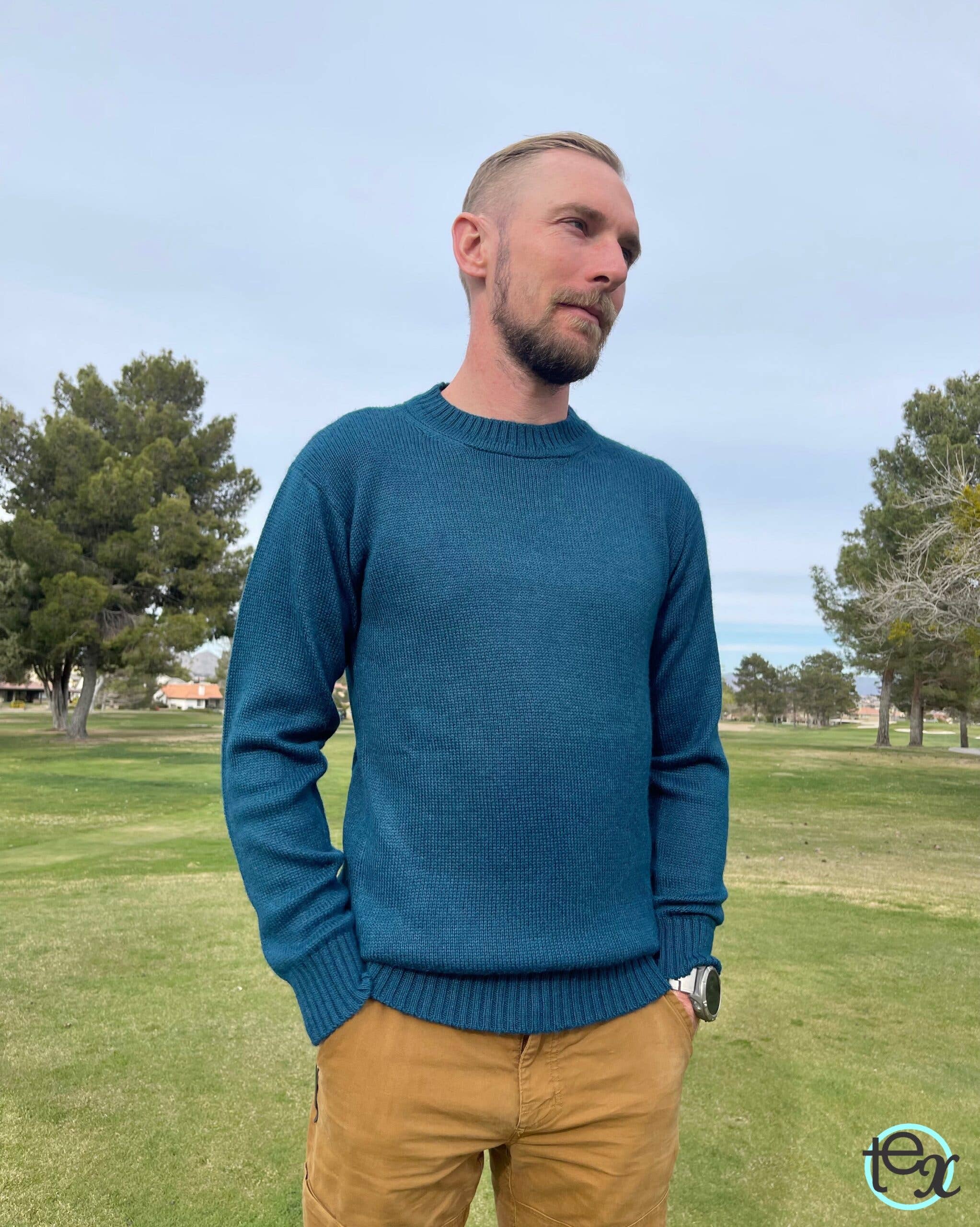 Circle Textile - Wholesale Knit Sweater - Men's - Natural Sweater