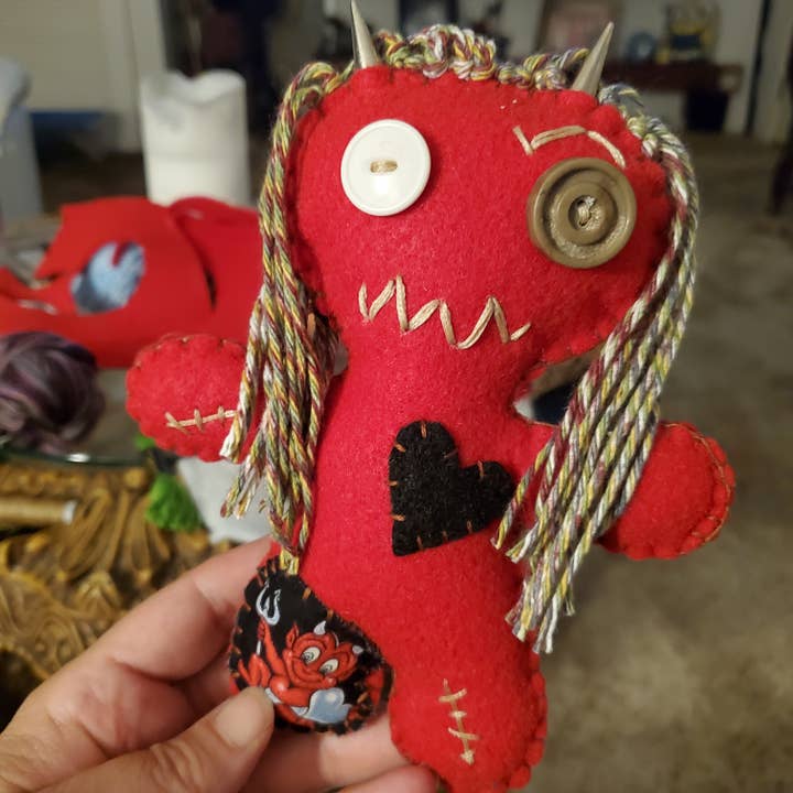 Handmade Magick Poppet Demon Devil Girl Doll Hoodoo Voodoo for wholesale by The Clairity Room