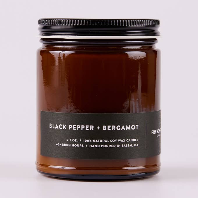 Black Pepper + Bergamot - Classic Collection Candle for wholesale by French Press Candle Co.