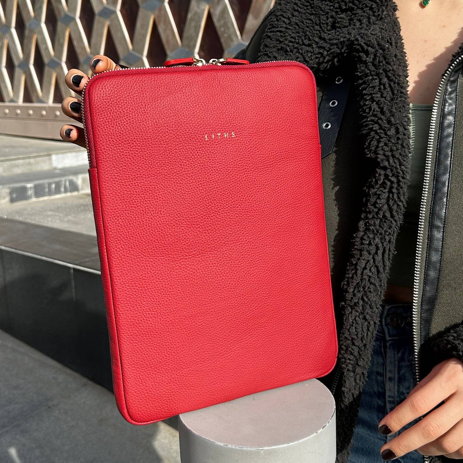 Evileyefavor – wholesale Laptop/tablet case – Women's – 13 inch Leather Zip Around Laptop Sleeve Case Bag4