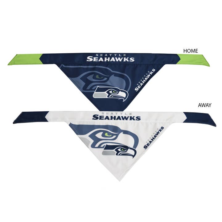 Ensemble de bandanas pour animaux de compagnie NFL Seattle Seahawks Home & Away pour la vente par Little Earth Productions